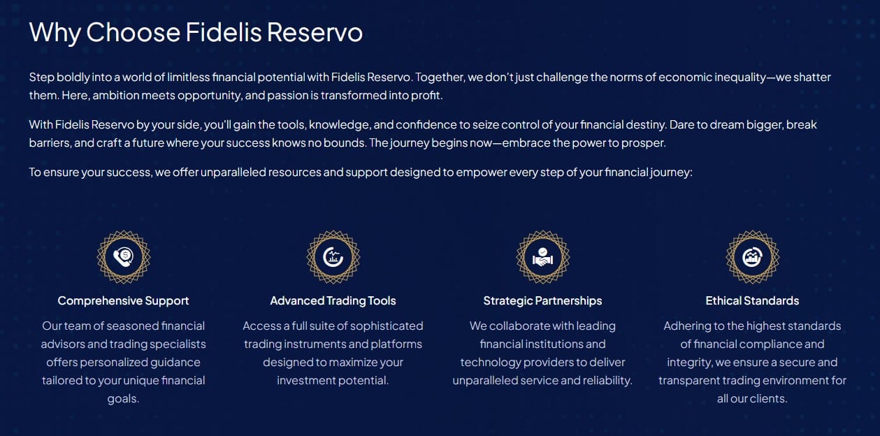 Fidelis Reservo Benefits